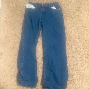 Edikted Raelynn Washed Low Rise Jeans